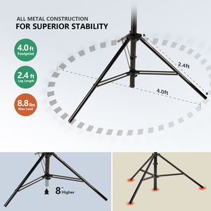 Trípode Deportivo Extensible para Videocámara RAUBAY Extreme Tall, con Amortiguación de Aire, de Aleación de Aluminio Ligero - Product Image 4