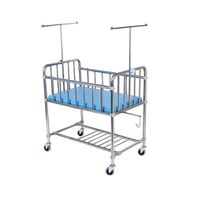 Lit bébé et poussette en acier inoxydable, soins post-partum, lit bébé multifonction