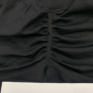 Gran oferta de verano, pantalones cortos de entrenamiento ajustados de Spandex de nailon en blanco personalizados, pantalones cortos de Yoga negros de secado rápido de cintura media para mujer - Product Image 3