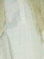 Abaya en lin beige naturel avec ensemble hijab assorti kaki clair, abaya noire ample et décontractée pour femmes musulmanes