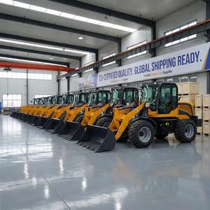 Nouvelle Arrivée Chargeuse sur pneus 2T articulée compacte avec moteur Kubota, pelle à balles pour la manutention du foin agricole, cabine fermée CE EPA - Product Image 1