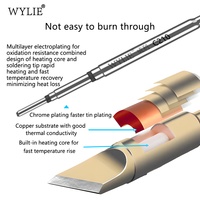 WYLIE C210 Ujung Solder Lepas Cepat, Ujung Pengganti Pemanas Cepat untuk Perbaikan Kabel Pita dan Kabel Terbang CPU Ponsel