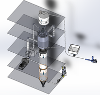 Machine de séchage continu pour ligne de production de fibres courtes de polyester