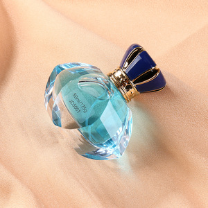 <b>Bottle</b> More Diamond Shaped <b>Glass</b> Perfume <b>Bottle</b> 50ml With Gold Cap For Refillable <b>Spray</b> - Product Image 2