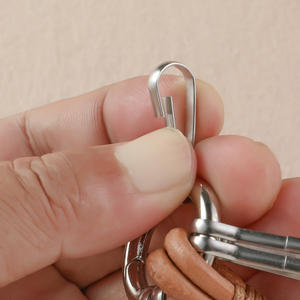 Porte-monnaie <span class=keywords><strong>en</strong></span> corde de cuir tressé à la main Mengda avec boucle fer à cheval <span class=keywords><strong>en</strong></span> alliage de zinc, style luxueux, léger et résistant - Product Image 3