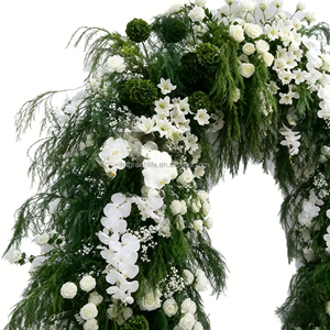 Hot Selling U-Shaped Blue <b>Artificial</b> <b>Flower</b> Arch Silk <b>Hydrangea</b> Greenry Leaves Environment-Friendly Graduation Wedding Ceremony - Product Image 4