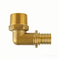 Raccord coulissant à compression en laiton forgé à filetage extérieur, utilisé pour les conduites d'eau PEX