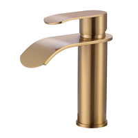 Robinet de salle de bain personnalisé en acier inoxydable 304, mitigeur cascade pour lavabo