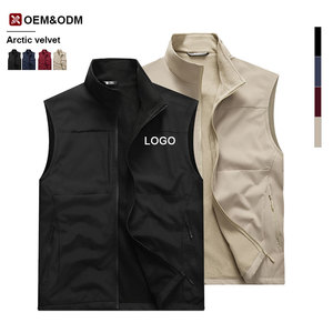 <span class=keywords><strong>Gilet</strong></span> en <span class=keywords><strong>polaire</strong></span> personnalisé avec logo, isolation thermique, multi-poches, pratique, pour le sport, l'hiver, la randonnée en plein air, fermeture éclair, en laine, pour hommes - Product Image 1