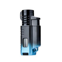 Vente en gros, Triple torche Portable, OEM coupe-vent, gaz rechargeable, torche à Jet, allume-cigare à usages multiples