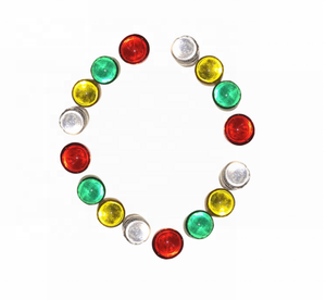 عالية الجودة الطريق طلاء عاكس لتوضيح حدود الشارع التباطؤ حزام عاكس 8 مللي متر 10 مللي متر 13 مللي متر القط العين الزجاج الملون حبة عاكس - Product Image 2