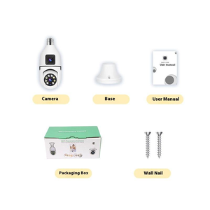 <span class=keywords><strong>Telecamera</strong></span> di Sicurezza WiFi E27 <span class=keywords><strong>a</strong></span> Doppia Lente con Visione Panoramica <span class=keywords><strong>a</strong></span> 360 Gradi, PTZ IP per Esterni con Luce LED - Product Image 6