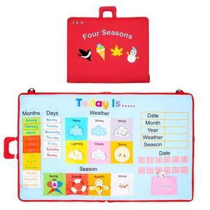Jollybaby libro <span class=keywords><strong>de</strong></span> tela éducation lavable réutilisable autocollant tissu livre occupé conseil montessori jouets - Product Image 1
