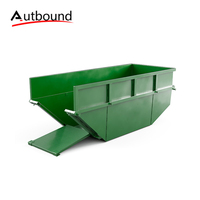 Benne à sauter en acier écologique de 6m ³, poubelle de recyclage standard australienne