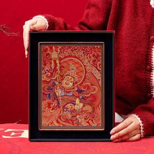 Estatuas de los Reyes Celestiales del Tesoro Chino, Artesanías de Escritorio, Regalos, Decoración para Sala de Estar, Inauguración de Tienda, Sin Origen - Product Image 4