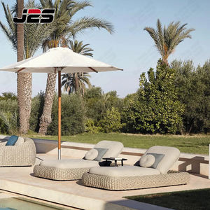 Chaise longue extérieure de restaurant tissée par corde avec cadre en aluminium de recliner de profil bas de <span class=keywords><strong>coussin</strong></span> - Product Image 6