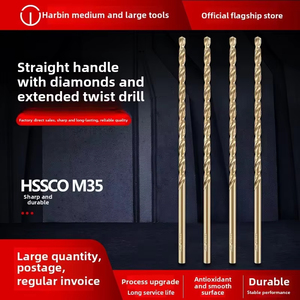 Extra Long Cobalt-Containing High-Speed Steel <strong>Drill</strong> <strong>Bit</strong> With Straight Handle for Deep Hole Woodworking Iron Punch 250mm - Product Image 6