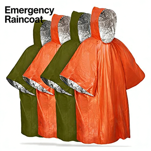 Impermeable Térmico Hikeon con Recubrimiento de Aluminio y Película de PE para <span class=keywords><strong>Senderismo</strong></span>, Supervivencia y Emergencias al Aire Libre - Ligero y Duradero - Product Image 2