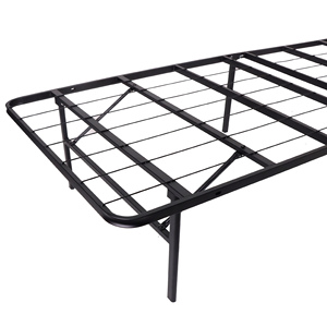 King House Bedroom Smart Base <b>Foldable</b> Modern Durable Metal Platform <b>Bed</b> <b>Frame</b> Customizable Color King Size <b>Bed</b> Base Stable - Product Image 3