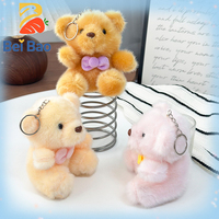 Nouvelle tendance : porte-clés animaux en peluche personnalisables avec logo, mignons, rembourrés de coton PP, matériau sûr, certifiés CE EN71