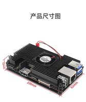 Grosir oranye Pi 5B/5/4 LTS/3 LTS casing logam dengan kipas wastafel panas cangkang pendingin melindungi kotak Radiator untuk oranye pi