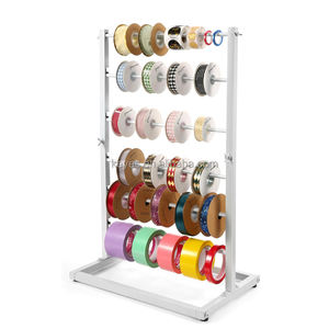 4 Tier şerit ekran <span class=keywords><strong>stand</strong></span>ı depolama tepsisi dikiş organizatör ile kek dükkanı duvara monte Metal şerit depolama raf ekran - Product Image 5