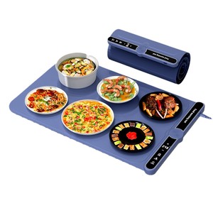 Premium Foldable <b>Electric</b> Warming Tray Full Surface Heating Rollable Placemat/<b>Pad</b> Versatile Silicone Nano Material Food Warmer - Product Image 1