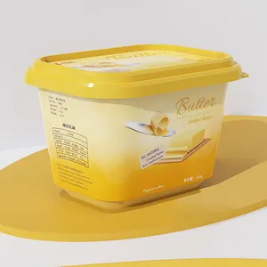 Embalagem de margarina e manteiga para biscoitos recicláveis Caixa recipiente creme queijo