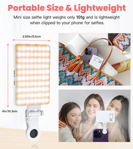 ضوء مؤتمر فيديو قابل لإعادة الشحن 60 Newmowa قابل للتعديل 3 أوضاع محمولة عالية السطوع - Product Image 6