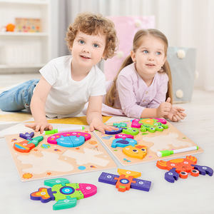 กระดาน<span class=keywords><strong>วาด</strong></span>ภาพจับคู่สเตอริโอ4-in-1สำหรับการเรียนรู้ของเด็กลายการ์ตูนเพื่อการเรียนรู้ของเด็ก - Product Image 4