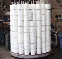 Hubei prix d'usine 100% fil filé vierge en polyester 60/2 60/3 fil de polyester blanc brut 80s/2