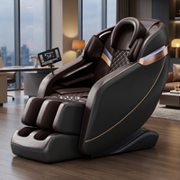 Fauteuil de massage électrique 4D à double mécanisme, avec étirement thaïlandais, shiatsu et zéro gravité, pour massage corporel complet