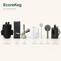 ECOREKEG MINI 5L OW Keg Bir Plastik yang Dapat Digunakan Kembali dengan Kantong Dalam yang Dapat Diganti untuk Penyajian Bir Draft dari Pabrik Bir Kerajinan