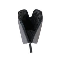 Sacs de toilette et trousses de maquillage unisexes imperméables avec logo personnalisé, fermeture éclair, design multifonction à trois couches pour les outils de salle de bain et les voyages