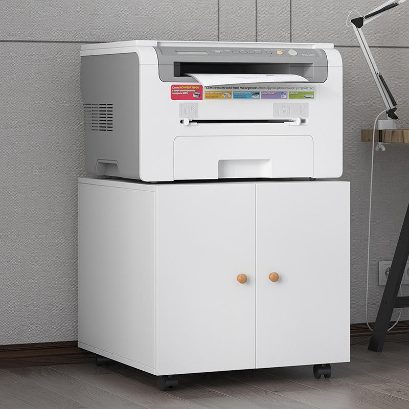 Black White Copier Table 2 Door