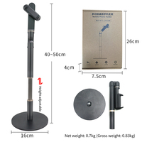 Support de téléphone pliable et télescopique en alliage d'aluminium réglable pour TikTok, diffusion en direct et blogage – Vente en gros