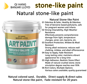 Pintura de Mármol en Aerosol con Textura de Piedra Natural a Base de Agua Personalizada para Exteriores de Villas, Pintura de Piedra Lavada con Agua - Product Image 6