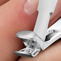 Coupe-ongles professionnel en acier inoxydable avec poignée ergonomique, idéal pour les ongles épais des seniors et la pédicure