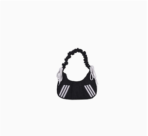 Bolso de Hombro Unisex a Rayas Rojas para Mujer, Correa Única, Material 100% PU, Estilo de Dibujos Animados, Todas las Temporadas, Mochila Casual Ligera con Cierre - Product Image 5