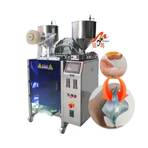 2 layer pouch 4 side sealing shampoo filling machine automatic hands and hair dye shampoo packing sachet packaging machine