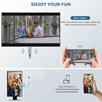 HOOMC 1080P 60Hz Plug-and-Play Kabelloses Screen Mirroring AirPlay für iPhone/Android/Mac OS/Windows