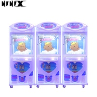 Machine à griffes d'arcade pour parc d'attractions - Attrapeur de peluches 220V/110V en métal et plastique à usage commercial