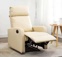 Hochwertiges Ergonomisches Design Günstiger Einzelner Relaxsessel Manueller Hochlehniger Öko-Leder Relaxsessel