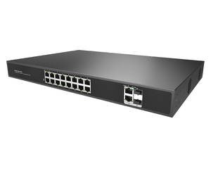 Công tắc <span class=keywords><strong>PoE</strong></span> Ethernet nhanh 16 cổng hiệu suất cao với đường lên kết hợp Gigabit kép - Product Image 2