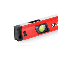 Niveau magnétique professionnel industriel KAPRO 120 cm en aluminium VULCAN PLUMB SITE à double vue avec 3 bulles, modèle 995-41PM-120, fabriqué en Italie