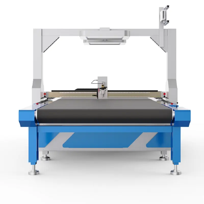 Yaygın olarak kullanılan Ccd Cnc Router salınan bıçak Cnc deri Cnc kesme makinesi