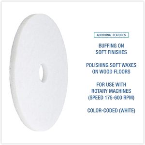 Tampons de polissage Boardwalk BWK4019WHI - Product Image 4