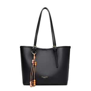 Bolso Tote de Mujer, Lujoso y Moderno, Material PU y Poliéster, Portátil, Anti-Robo, con Detalle de Borla, para Uso Diario - Product Image 1