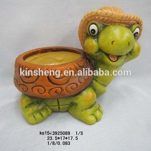Céramique thème animalier En Terre Cuite tortue figurine jardin planteur pot de fleur - Product Image 6