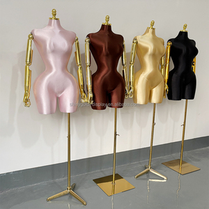 Gevormde vrouwelijke plus size mannequin met grote billen, borsten, Braziliaanse jurk, slanke taille, BBL mannequin, vrouwen met gouden flexibele arm - Product Image 2